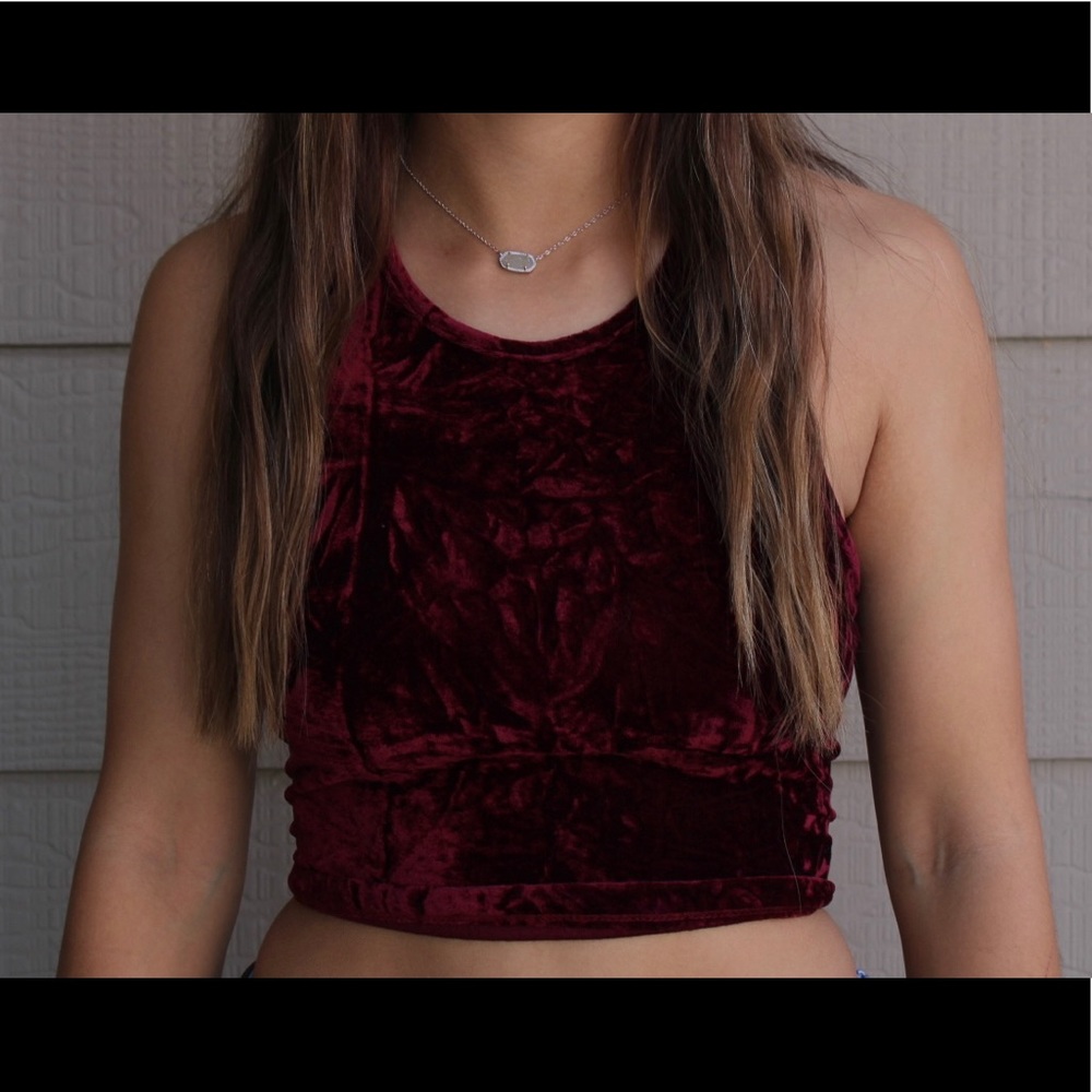 Skylar+Madison cross-back crop top